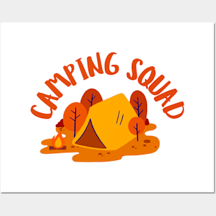 camping squad Posters and Art